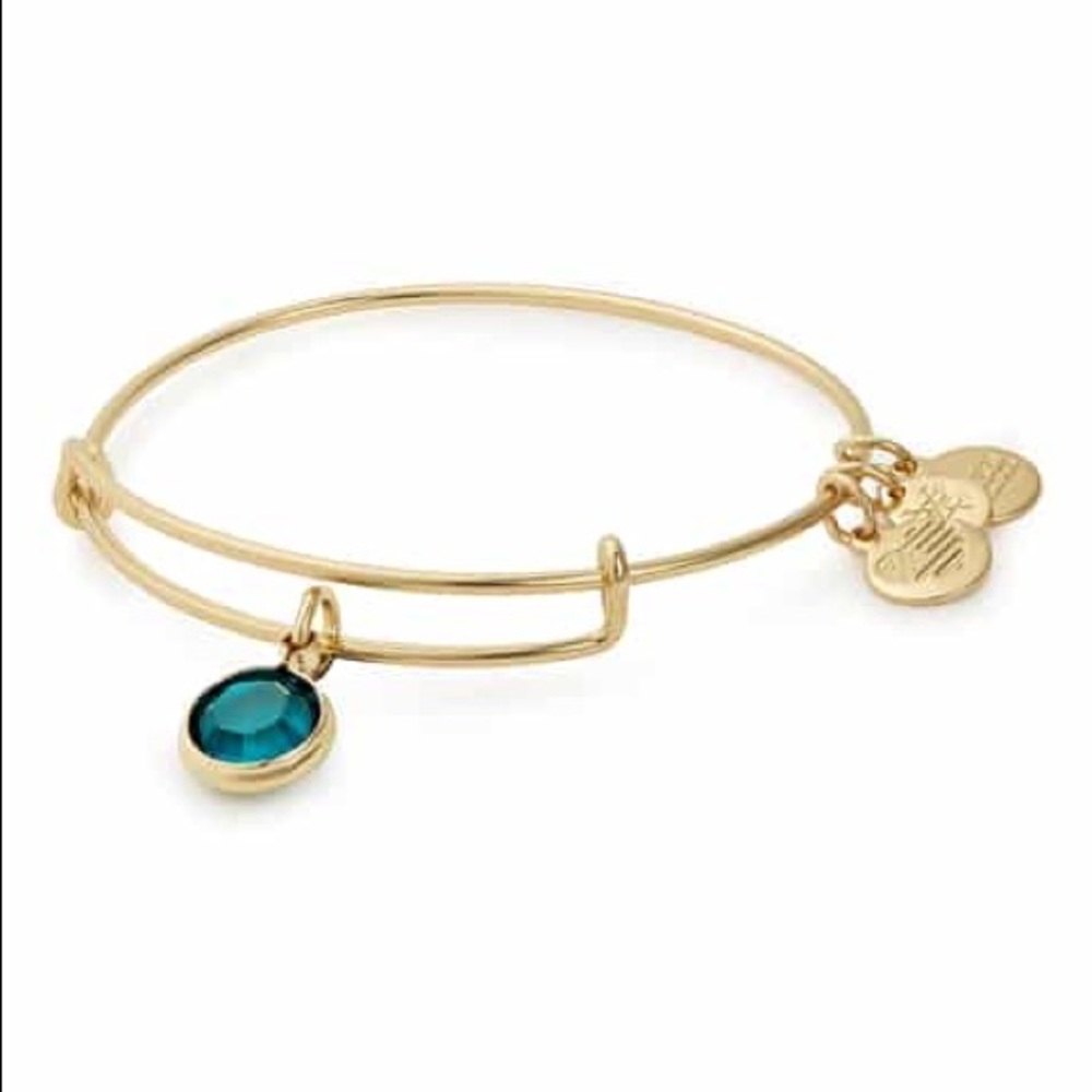 Alex and Ani Emerald/Gold Bracelet